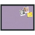 thumbnail image 1 of PinPix ArtToFrames 16x22 Custom Cork Bulletin Board Purple Circles   Poster Board Has a Fabric Style Canvas Finish, Framed in Satin Black (PinPix-493), 1 of 6