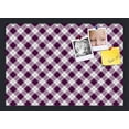 thumbnail image 1 of PinPix ArtToFrames 18x12 Custom Cork Bulletin Board Argyle Dark Purple   Poster Board Has a Fabric Style Canvas Finish, Framed in Satin Black (PinPix-632), 1 of 6