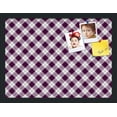 thumbnail image 1 of PinPix ArtToFrames 18x13 Custom Cork Bulletin Board Argyle Dark Purple   Poster Board Has a Fabric Style Canvas Finish, Framed in Satin Black (PinPix-632), 1 of 6