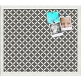 thumbnail image 1 of PinPix ArtToFrames 18x15 Custom Cork Bulletin Board    Poster Board Has a Fabric Style Canvas Finish, Framed in Satin White Frame (PinPix-236), 1 of 1