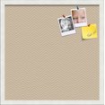 thumbnail image 1 of PinPix ArtToFrames 18x18 Custom Cork Bulletin Board    Poster Board Has a Fabric Style Canvas Finish, Framed in Satin White Frame (PinPix-263), 1 of 5