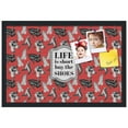 thumbnail image 1 of PinPix ArtToFrames 18x22 Custom Cork Bulletin Board Buy The Shoes   Poster Board Has a Fabric Style Canvas Finish, Framed in Satin Black (PinPix-1492), 1 of 1
