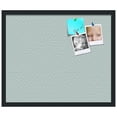 thumbnail image 1 of PinPix ArtToFrames 18x22 Custom Cork Bulletin Board Lattice Lt Blue   Poster Board Has a Fabric Style Canvas Finish, Framed in Satin Black (PinPix-1826), 1 of 1