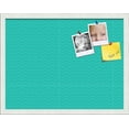 thumbnail image 1 of PinPix ArtToFrames 20x15 Custom Cork Bulletin Board    Poster Board Has a Fabric Style Canvas Finish, Framed in Satin White Frame (PinPix-650), 1 of 5
