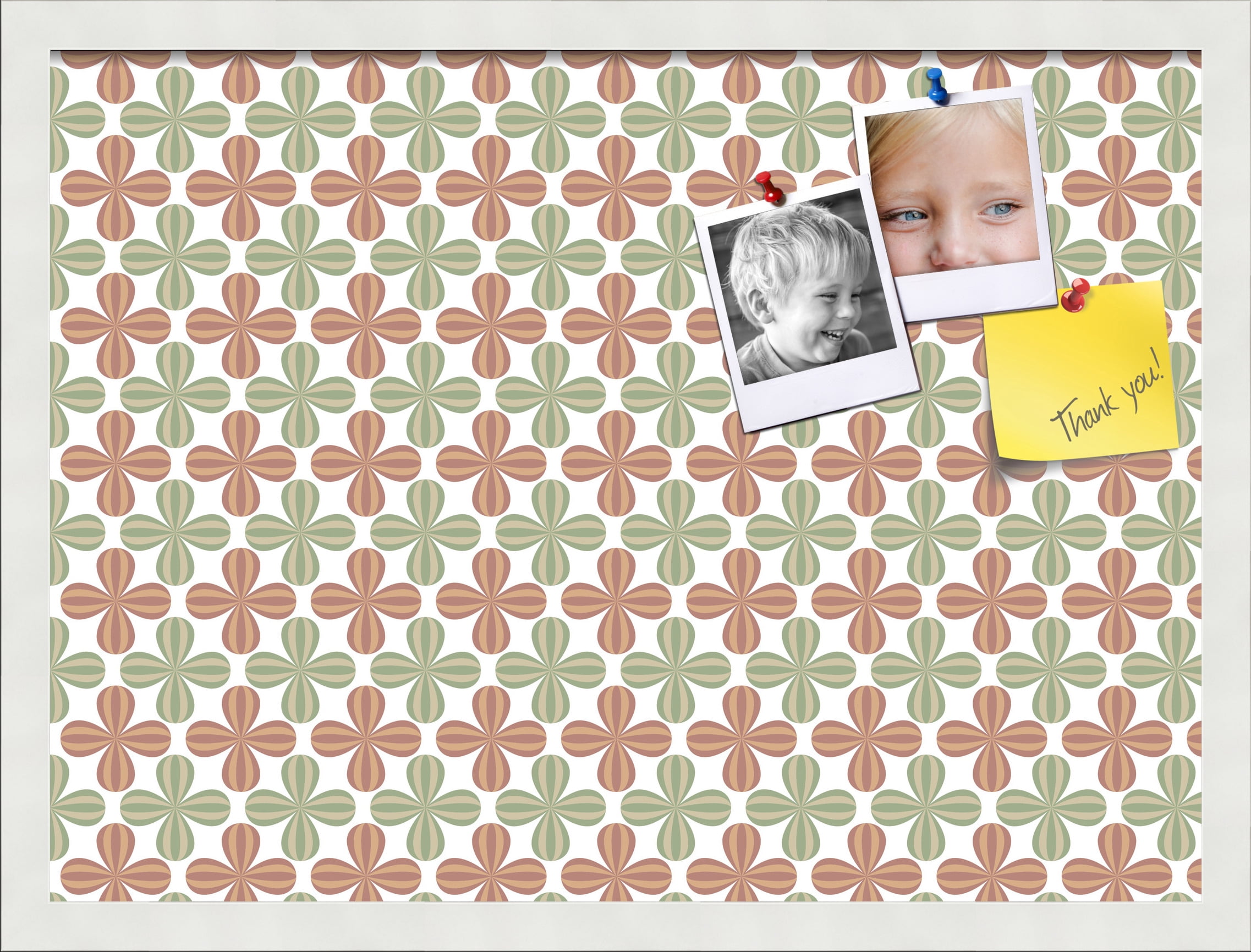 PinPix ArtToFrames 21x15 Custom Cork Bulletin Board    Poster Board Has a Fabric Style Canvas Finish, Framed in Satin White Frame (PinPix-558)