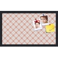 thumbnail image 1 of PinPix ArtToFrames 22x12 Custom Cork Bulletin Board Argyle Tan   Poster Board Has a Fabric Style Canvas Finish, Framed in Satin Black (PinPix-643), 1 of 6