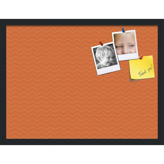 PinPix ArtToFrames 22x16 Custom Cork Bulletin Board Poster Board Has a Fabric Style Canvas Finish, Framed in Satin Black (PinPix-517)