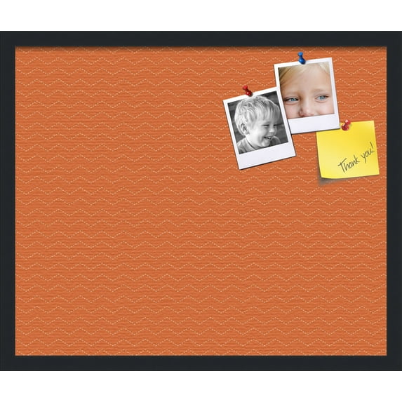 PinPix ArtToFrames 22x18 Custom Cork Bulletin Board Poster Board Has a Fabric Style Canvas Finish, Framed in Satin Black (PinPix-517)