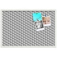 thumbnail image 1 of PinPix ArtToFrames 22x34 Custom Cork Bulletin Board Baus Grey White   Poster Board Has a Fabric Style Canvas Finish, Framed in Satin White Frame (PinPix-1514), 1 of 1