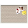 thumbnail image 1 of PinPix ArtToFrames 22x34 Custom Cork Bulletin Board Light Pink Diamond   Poster Board Has a Fabric Style Canvas Finish, Framed in Satin White Frame (PinPix-294), 1 of 6