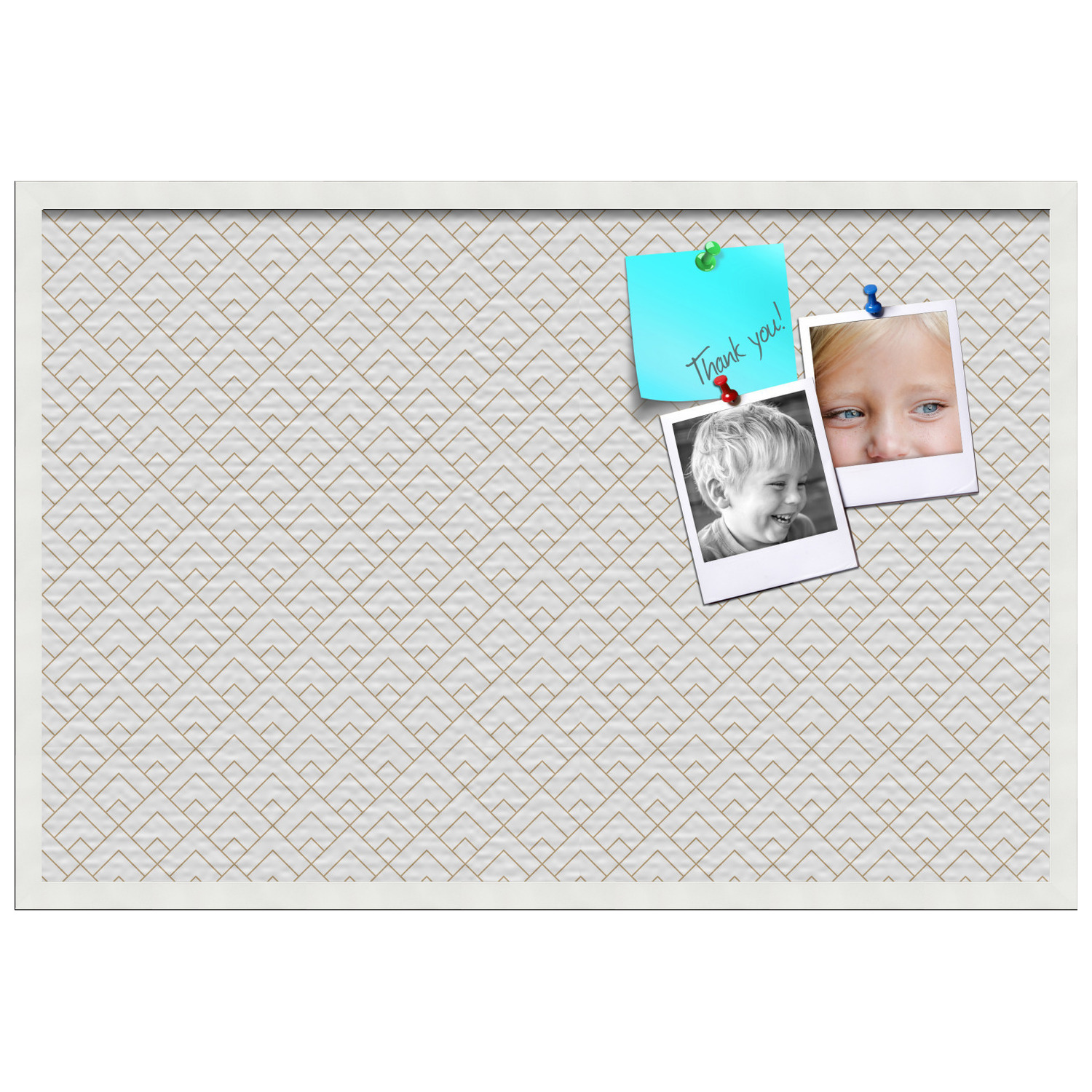 PinPix ArtToFrames 22x34 Custom Cork Bulletin Board Peaks Modern ...