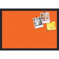 PinPix ArtToFrames 24x16 Custom Cork Bulletin Board    Poster Board Has a Fabric Style Canvas Finish, Framed in Satin Black (PinPix-517)