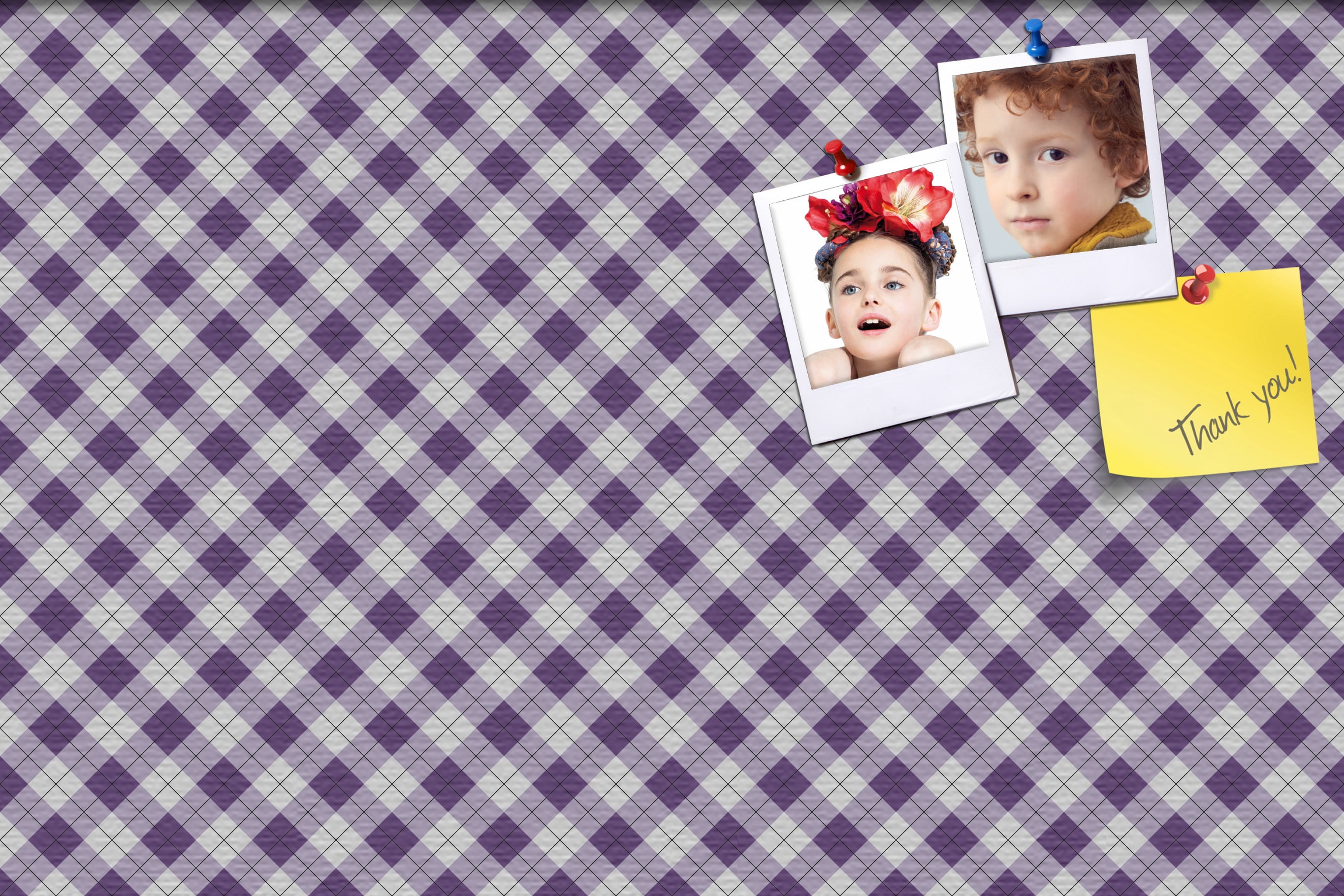 PinPix ArtToFrames 28x18 Custom Cork Bulletin Board Argyle Purple   Poster Board Has a Fabric Style Canvas Finish, Framed in Satin Black (PinPix-633)