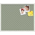 thumbnail image 1 of PinPix ArtToFrames 28x22 Custom Cork Bulletin Board    Poster Board Has a Fabric Style Canvas Finish, Framed in Satin White Frame (PinPix-229), 1 of 5