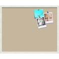 thumbnail image 1 of PinPix ArtToFrames 28x22 Custom Cork Bulletin Board    Poster Board Has a Fabric Style Canvas Finish, Framed in Satin White Frame (PinPix-263), 1 of 5