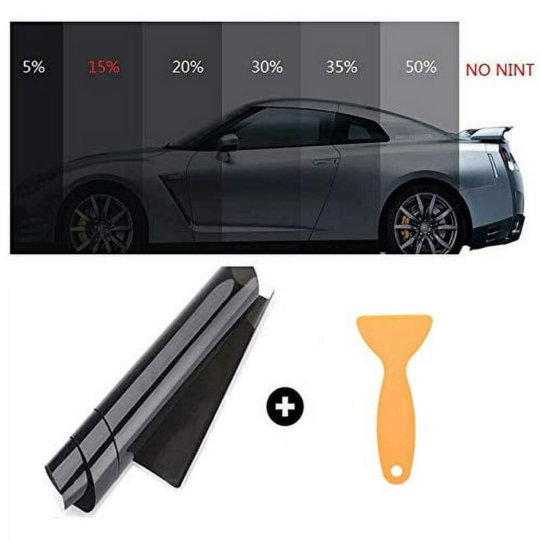 PinShang 15% VLT Car Window Tint Film, Auto Windshield Tinting Film Kit  with Tools, for Vehicles Home Office 