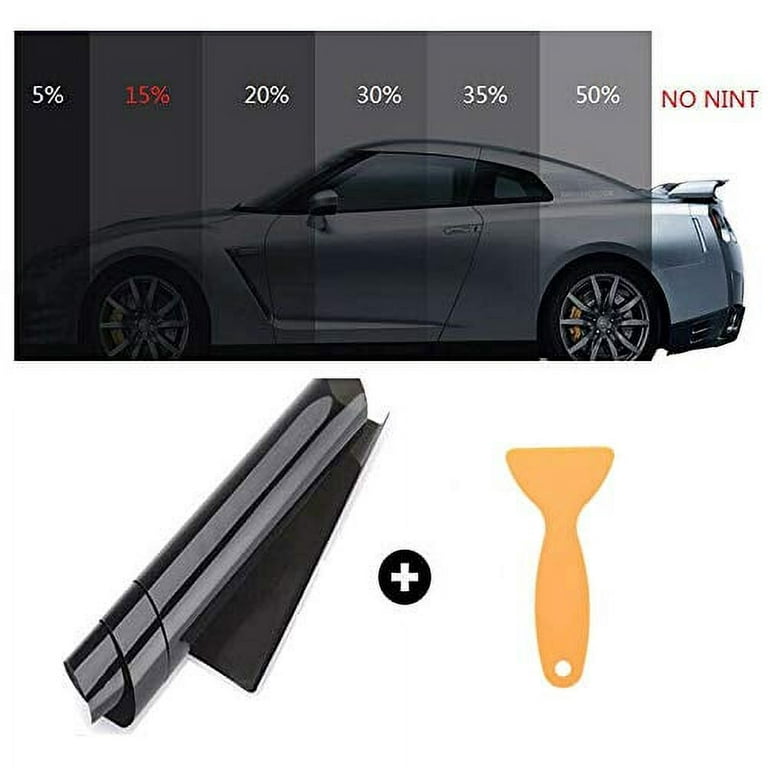 PinShang 15% VLT Car Window Tint Film, Auto Windshield Window Tint Kit with  Tools, Glass Tinting Film for Vehicles Home Office 