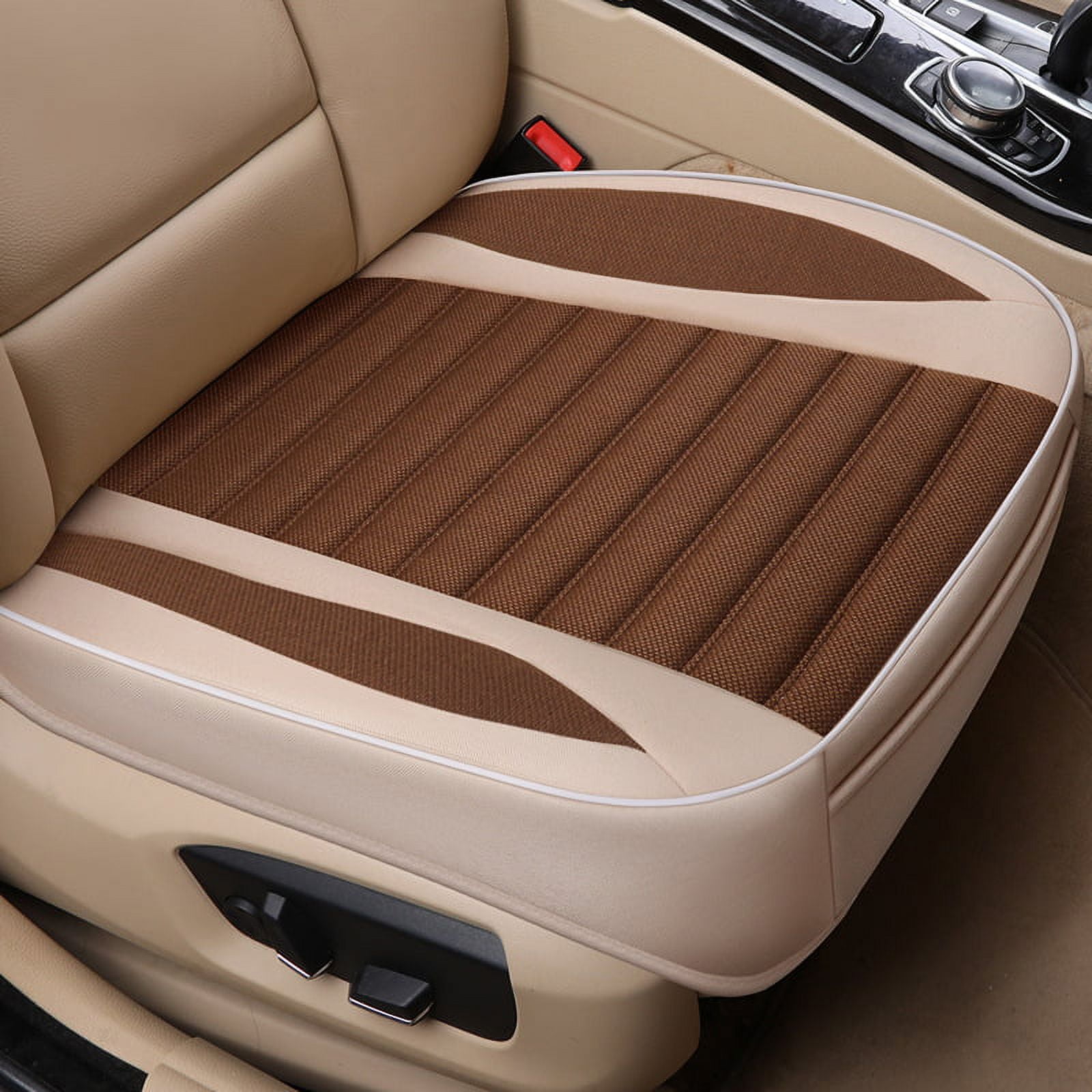 Car back seat cushion Flax Car backseat Seat Cushions Interior Auto Chair  Pad Seat Carpet Mat with Backrest - AliExpress