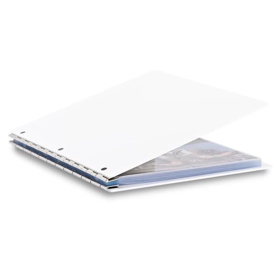 Pina Zangaro Vista Screwpost Binder - 11" x 8 1/2", Snow, Screwpost, Portrait
