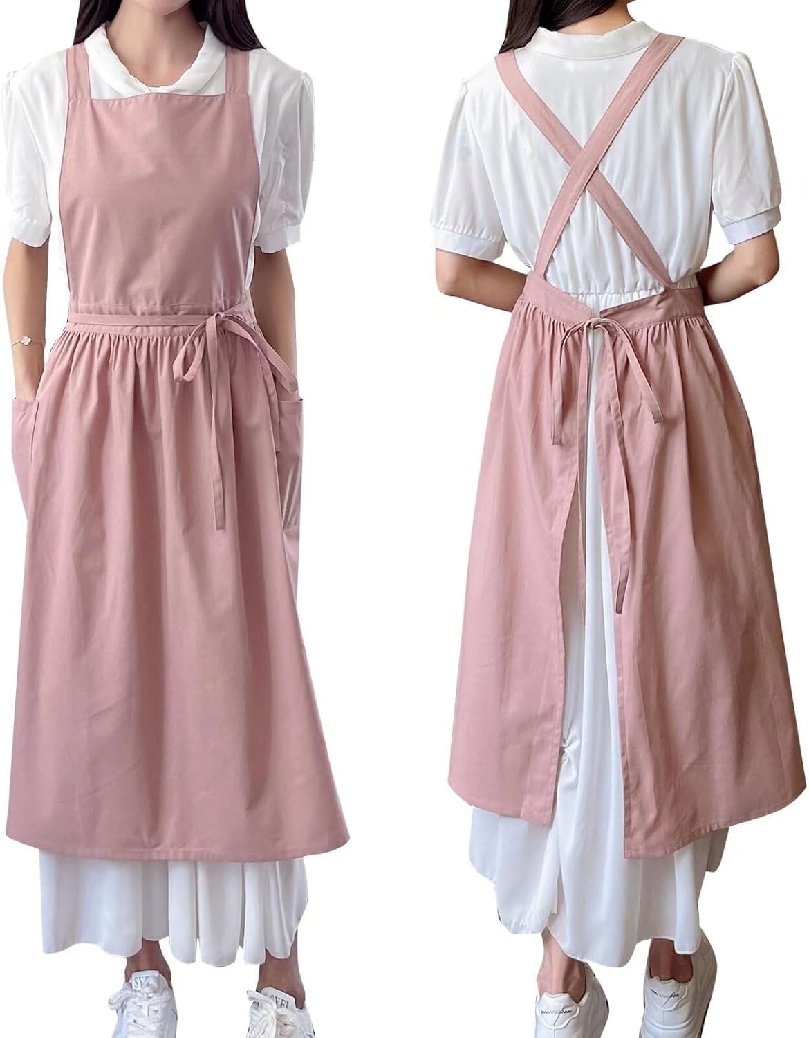 cotton poplin apron dress with convertible straps J.Crew White Cotton Poplin Apron Dress & Convertible Straps & Pockets Sz 12 NWT