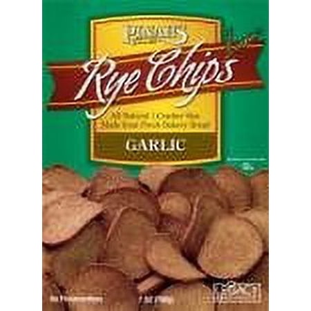 Pinahs Garlic Rye Chips Cracker Size, 7 Oz.