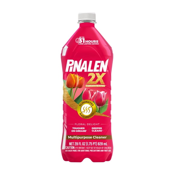Pinalen 2X Concentrated All Purpose Cleaner- Floral Delight Scent, 28 fl oz size