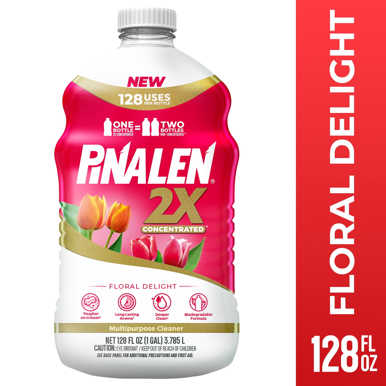Pinalen 2X Max Aroma Floral Delight All Purpose Cleaner, 128 fl oz