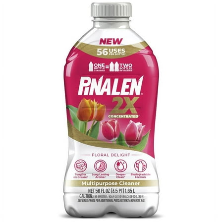 Pinalen 2X Max Aromas Household All Purpose Cleaner - Floral Delight Scent, 56 fl oz Size Bottle