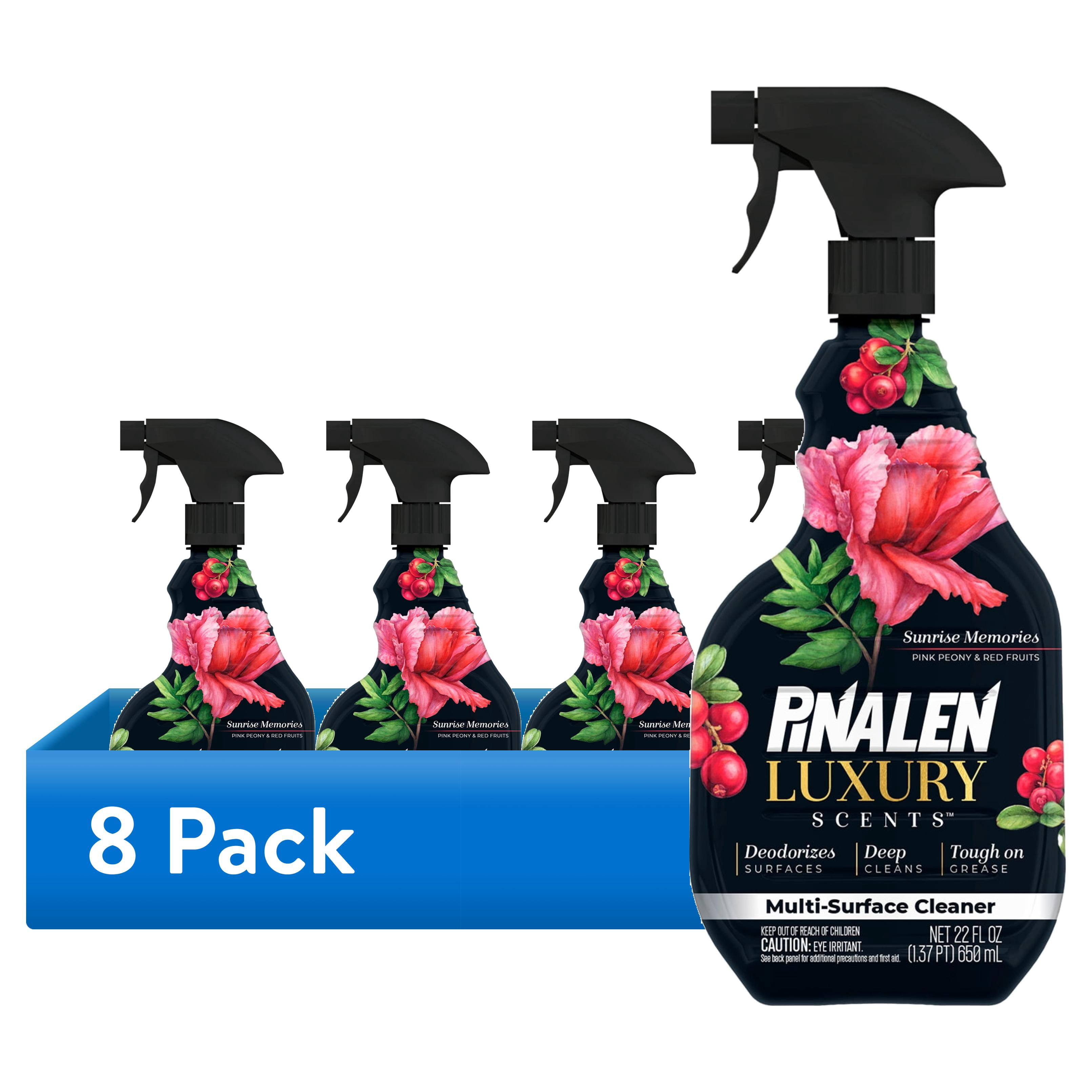 (8 pack) Pinalen Sunrise Memories Luxury Scent Multipurpose Cleaner, 22 fl oz