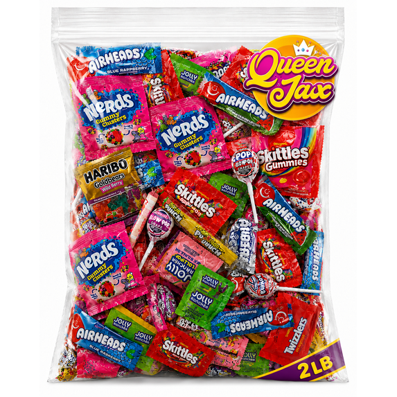 Pinata Assorted Candy Variety Pack - 2 lb - Individually Wrapped Candy - Sour, Bubble Gum, Fruity, Chewy - Bulk Party Bag Candy
