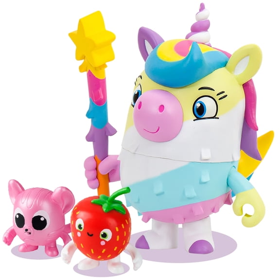 Pinata Box - Luna the Unicorn Figure 5" Pinata Character W/ Stick