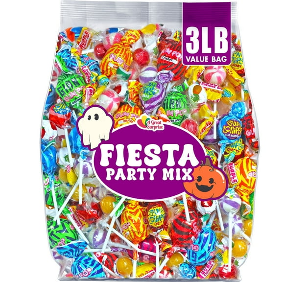 Pinata Candy - Halloween Bulk Fiesta Mix - 3 Pounds - Goodie Bag Filler - Variety Hard Candies - A Great Surprise