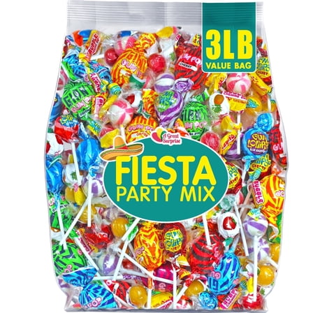 A Great Surprise Assorted Bulk Fiesta Candy Mix, 3 lb Variety Pack for Pinatas & Goodie Bags