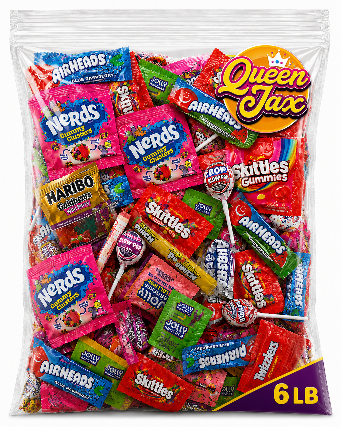 Pinata Candy Mix- Assorted Candy Variety Pack - 6 lb - Bulk Candy Individually Wrapped - Piñata Candy - Sour Candy, Bubble Gum, Fruity Candy, Chewy Candy - Large Bulk Candy For Party Bags