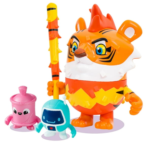 Pinata Smashlings: Pinata Box - Mo The Tiger 5" Pinata Character Figure w/ Stick
