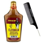 Pinaud Clubman منذ عام 1810 ، احتياطي خاص بعد SHAVE COLOGNE w / Sleek Comb Essence مستورد من فرنسا ، ممزوج في الولايات المتحدة الأمريكية ، Heal Razor Nicks ، Soothes & Cools Tender Skin 6 oz / 177 ml