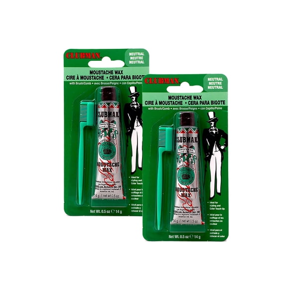 Pinaud Moustache Wax Neutral Color ( 2 tubes)
