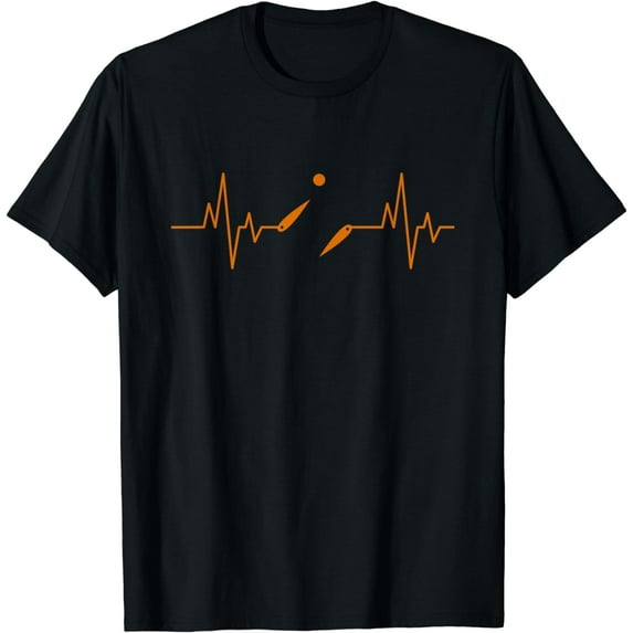 Pinball Heartbeat Funny Flipping Ball Flipper Gift Men Women T-Shirt