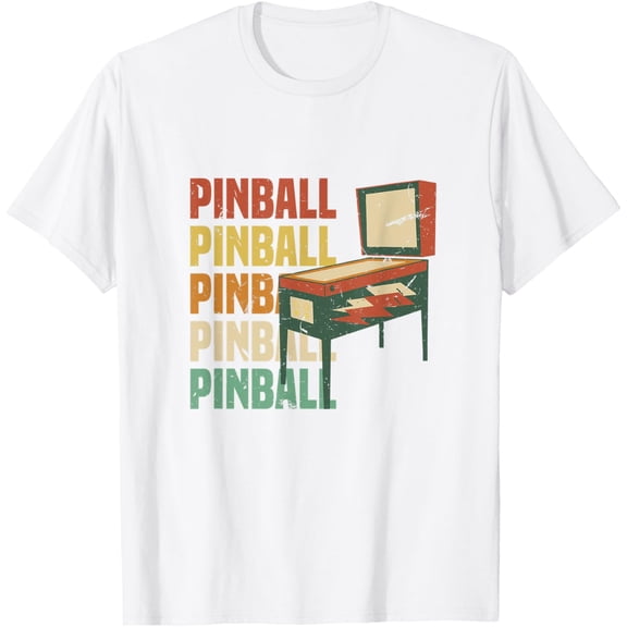 Pinball Machine | Retro 80's Arcade Game Player T-Shirt