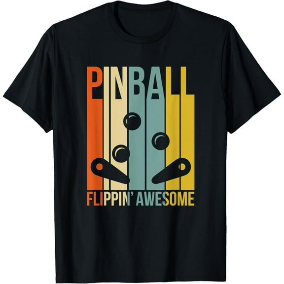 Pinball retro t-shirt Flippin' Awesome