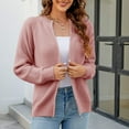 thumbnail image 1 of Pincandy Cardigan Sweaters for Women Lightweight Fashion Zip Up Cable Knit Chunky Sweater Fall Long Sleeve Open Front Jacket, 1 of 7