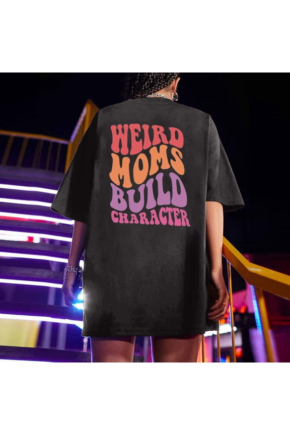 Oversized T Shirts for Women Plus Size Slogan Graphic Drop Shoulder Short Sleeve Summer Loose Pullover Tees,Dark Gray,L