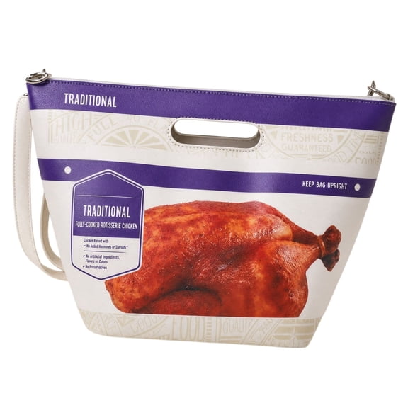 Pincandy Roast Chicken Printed Tote Bag for Women, Funny Chicken Tote Bag, Novelty Purse Handbag for Daily Travel Casual