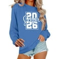 thumbnail image 1 of Pincandy Senior Class of 2026 Graduation Sweatshirt for Women Oversized Crewneck Long Sleeve Shirt Pullover Teen Giel Clothes, 1 of 5