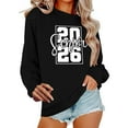 thumbnail image 1 of Pincandy Senior Class of 2026 Graduation Sweatshirt for Women Oversized Crewneck Long Sleeve Shirt Pullover Teen Giel Clothes, 1 of 5