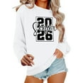thumbnail image 1 of Pincandy Senior Class of 2026 Graduation Sweatshirt for Women Oversized Crewneck Long Sleeve Shirt Pullover Teen Giel Clothes, 1 of 5