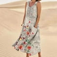 thumbnail image 1 of Pincandy Summer Dresses for Womens Cotton Linen Sleeveless Maxi Dresses Casual Sun Dress Comfy Summer Beach Outfits with Pocket, 1 of 5