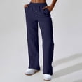 thumbnail image 1 of Pincandy Wide Leg Sweatpants Women Drawstring High Waisted Joggers Casual Baggy Lightweight Palazzo Sweat Pants with Pockets, 1 of 4