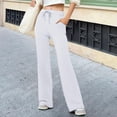 thumbnail image 1 of Pincandy Wide Leg Sweatpants for Women Casual Elastic High Waisted Drawstring Long Pants with Pockets, 1 of 6