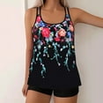 thumbnail image 1 of Pincandy Women Fashion Plus Size Printed Modest Two Piece Bikini Set Wireless Padded Bathing Suit for Beach Holiday Pool Leisure Activities, 1 of 6